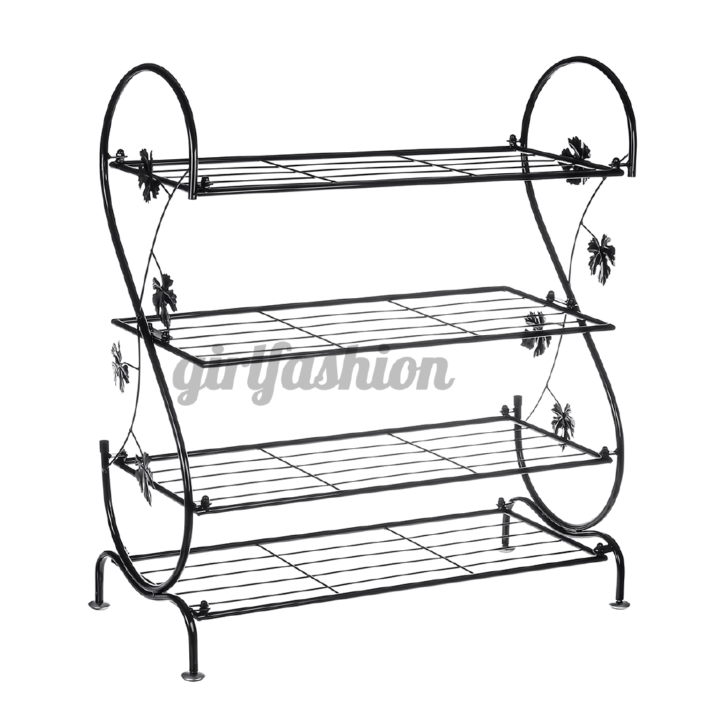 Simple 4 Tier Metal Mesh Shoe Rack Organizer Expandable Shoe Shelf Storage For Cabinet Student Shoe Rack Multi Storey Dormitory Assembling And Organizing Shoe Rack Shopee Philippines