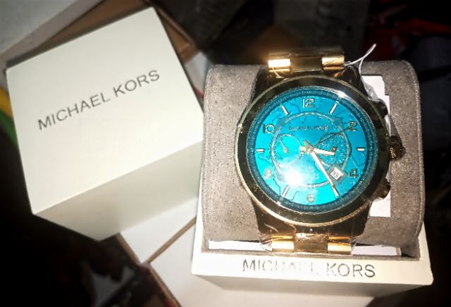 Michael Kors Hunger Stop Oversized 100 series Runway Gold Tone Watch  (MK8315) Unisex | Shopee Philippines