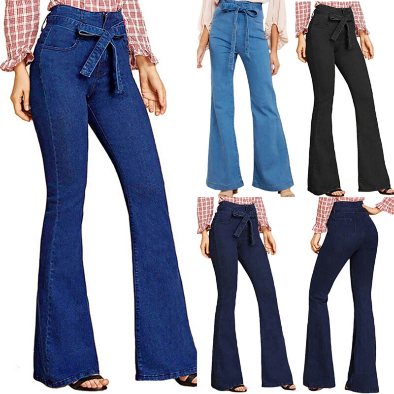 womens high waisted flare jeans