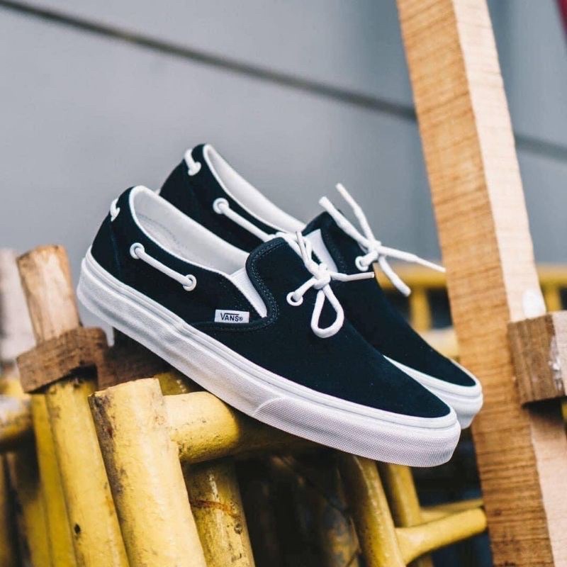VANS Classic canvas grid slip on shoes lazy shoes loafer Casual shoes For  Unisex 063 | Shopee Philippines