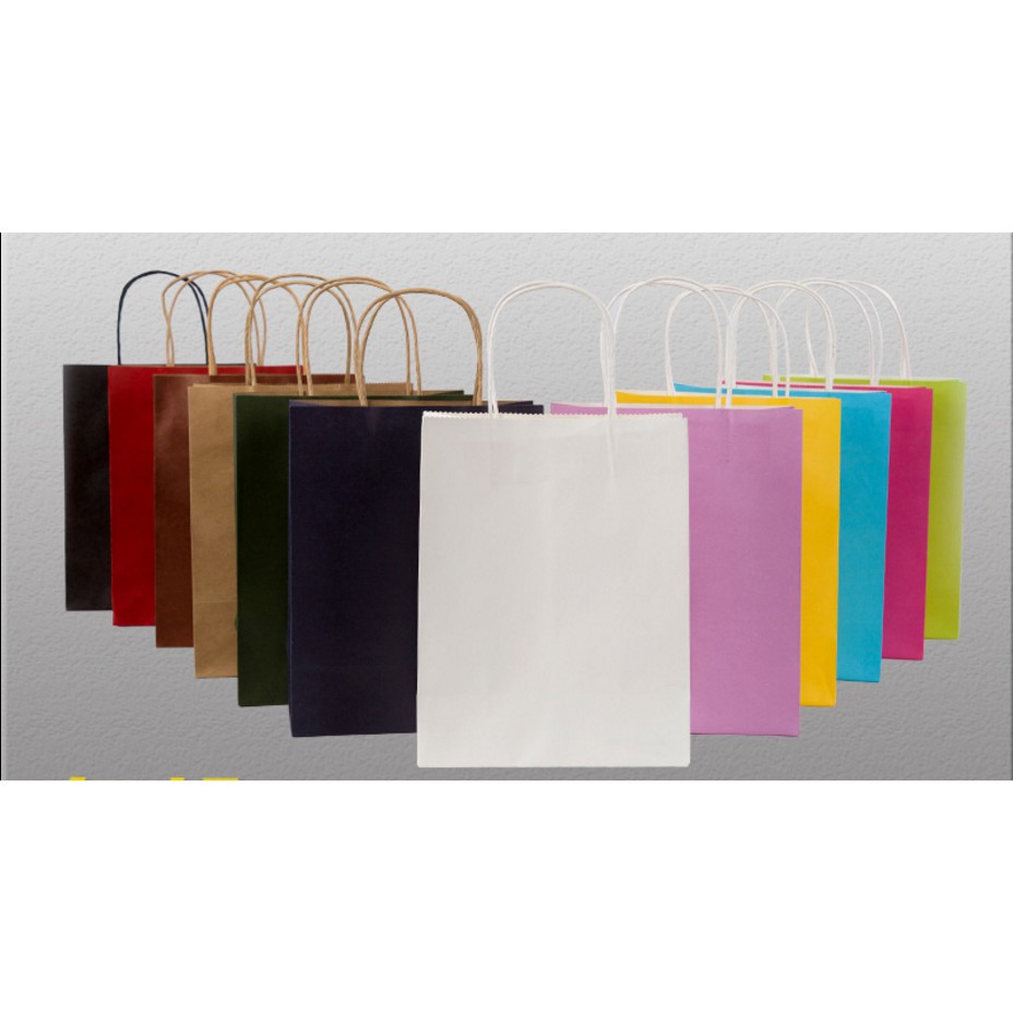 plain black gift bags