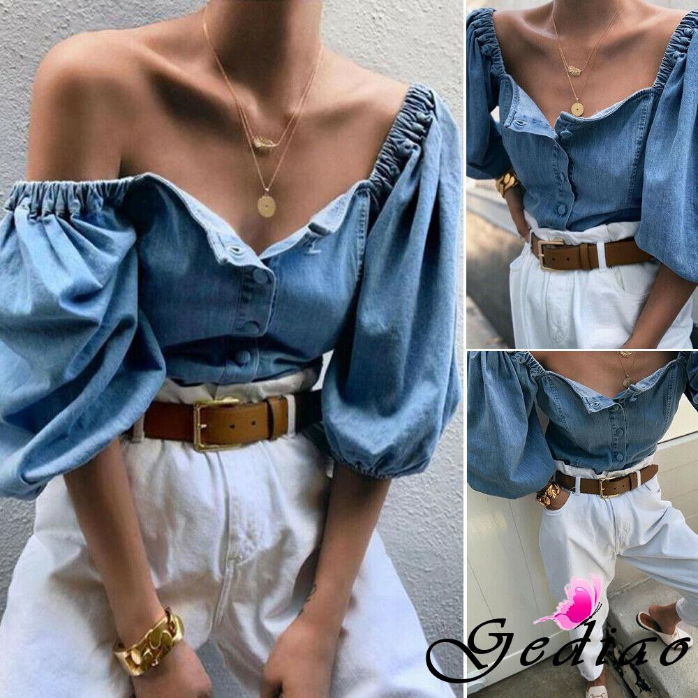 off the shoulder three quarter sleeve top