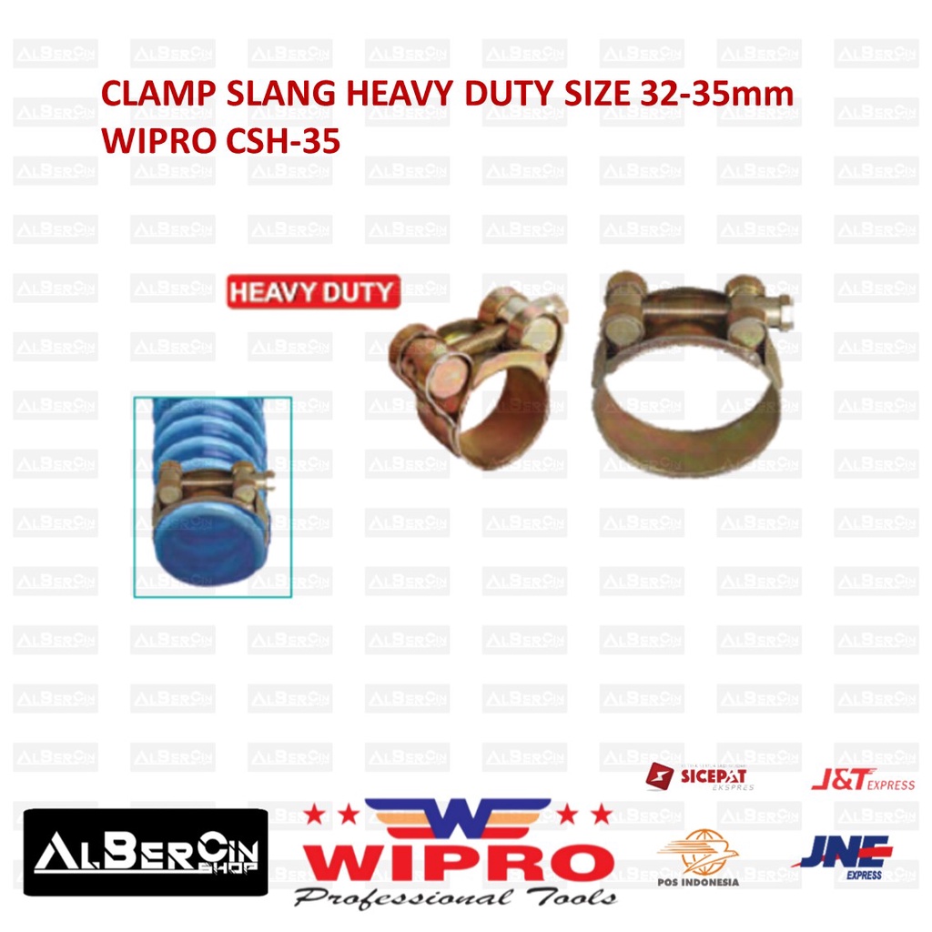 Heavy Duty Hose Clamp Hose Clamp Size 3235mm WIPRO CSH35 CSH 35mm