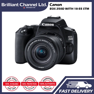 Canon EOS 250D / SL3 / Kiss X10 / 200D II 4K DSLR Camera with EF-S 18-55mm f/4-5.6 IS STM