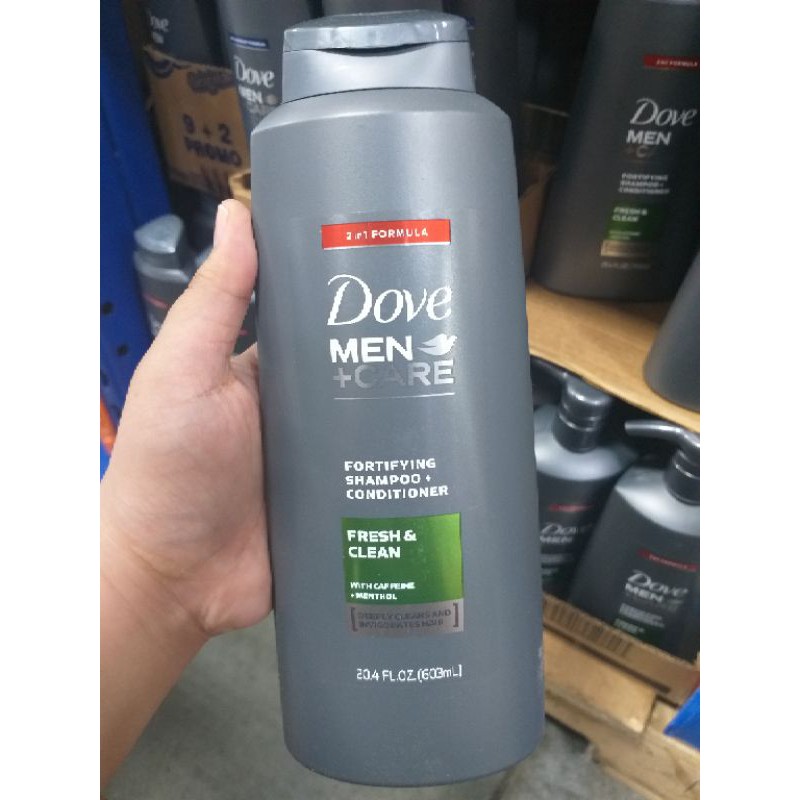 Dove Men +Care Shampoo + Conditioner Fresh and Clean 603 ML Shopee