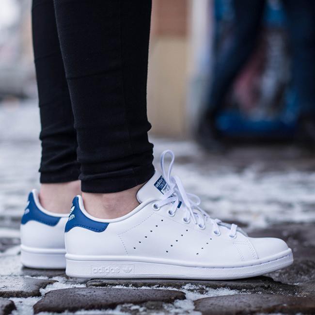 adidas stan smith white and blue