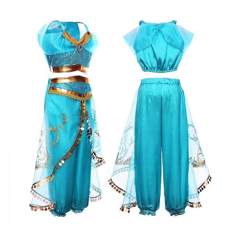 Arabian Princess Costume for Girls Dress Up Birthday Halloween Party