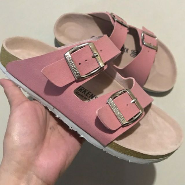 birkenstock arizona suede pink