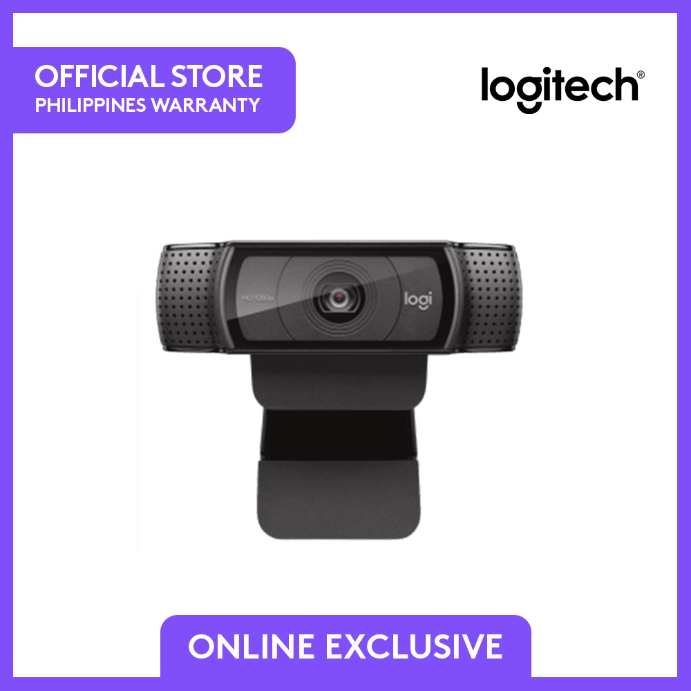 EXCLUSIVE] Logitech Pro Webcam, HD 1080p/30fps Video Calling, Clear Audio | Shopee Philippines