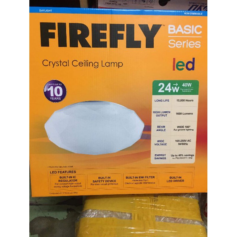 Firefly Crystal Design Basic Series Led Ceiling Lamp Set 24w 18w Daylight Available Ee Philippines - Firefly Crystal Ceiling Lamp