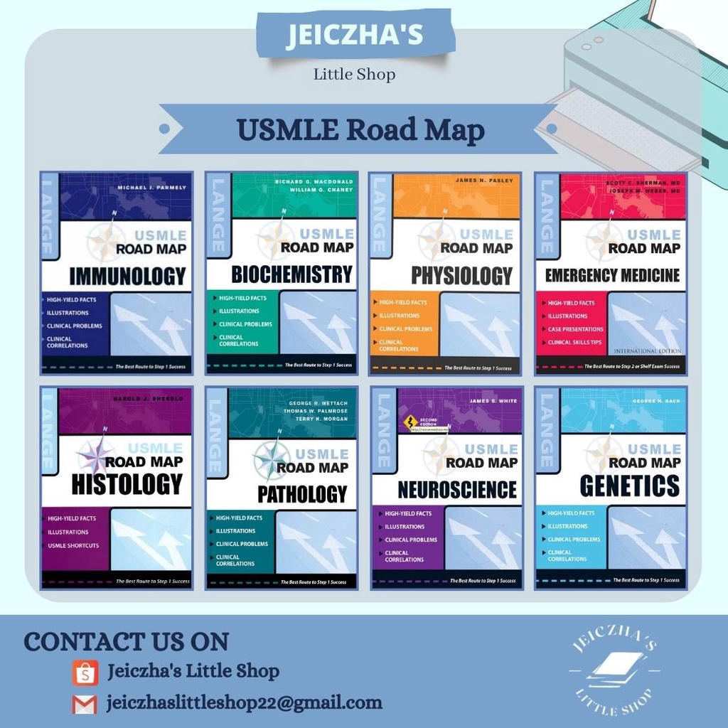 USMLE Road Map Collection [Biochemistry, Genetics, Histology ...