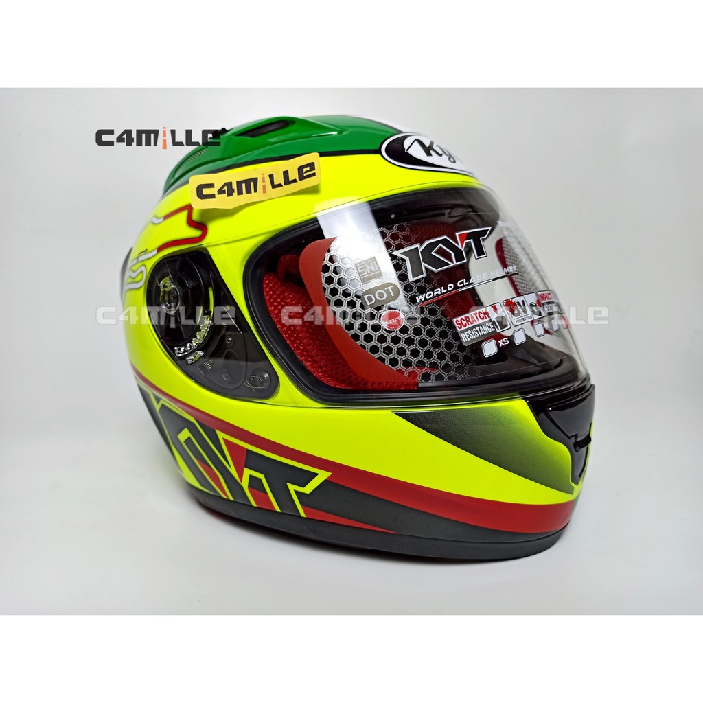 Kyt Rc7 Rc 7 Rc Seven Helmet Italy Yellow Fluo 15 Full Face Shopee Philippines