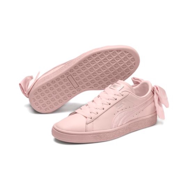 puma basket bow pink