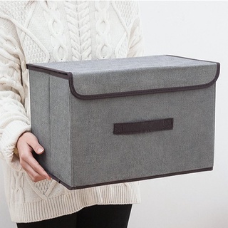 2 in 1 Clothing box large capacity Plain Color Foldable Storage Box Organizer With Cover set #6