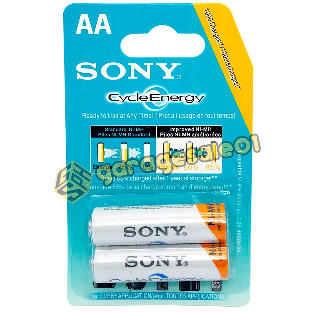 SONY AA Rechargeable Battery Heavy Duty (2PCS IN 1 CARD) Shopee
