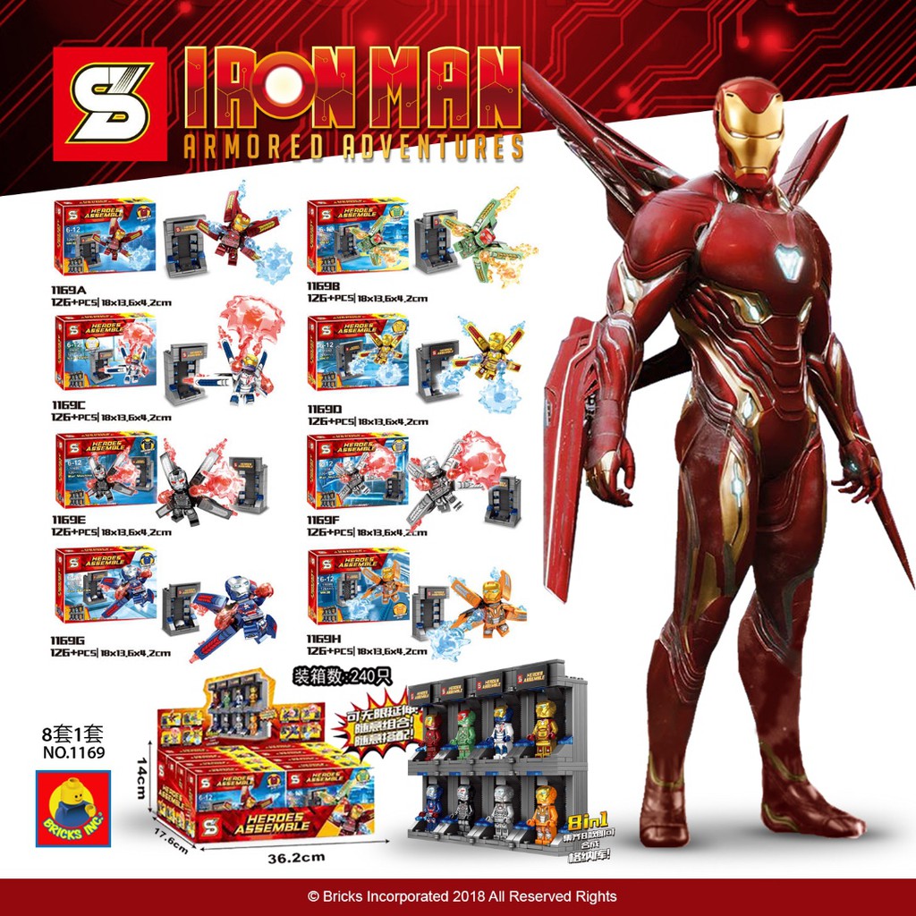 lego iron man 8 in 1