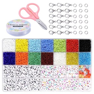 28 Grid Paint Acrylic Letter Beads Set Diy Bracelet Necklace Beads Educational Toys #8