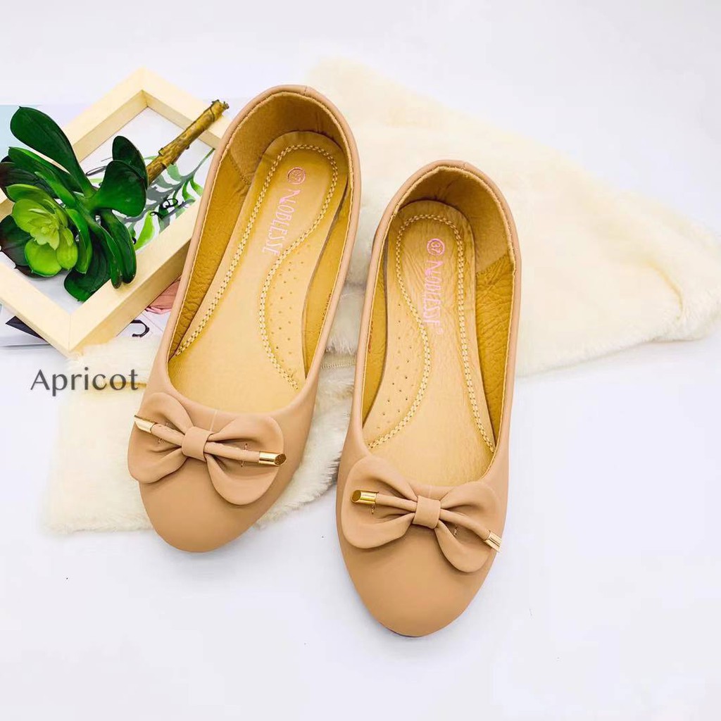 Korean Women Flat Doll shoes w/cute ribbon | Shopee Philippines