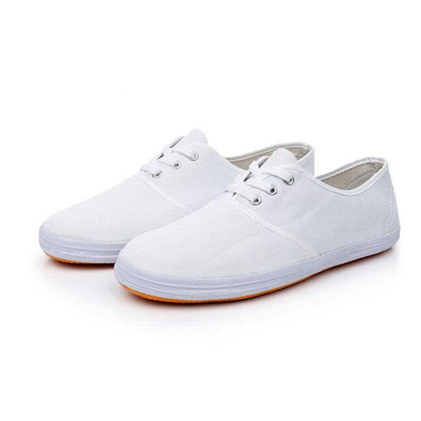 white canvas shoes for school