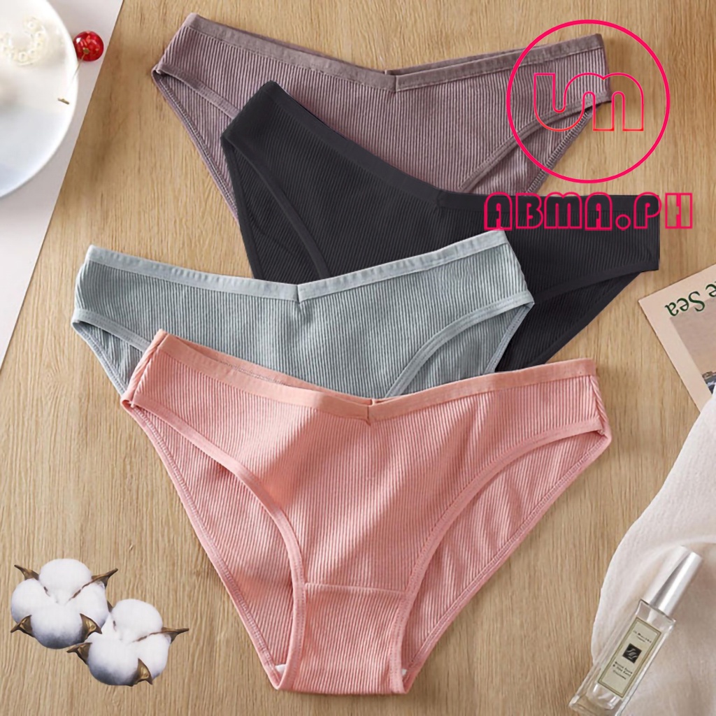 ABMA V Shape Sexy Panty for Ladies Cotton Women Bikini Underwear Low