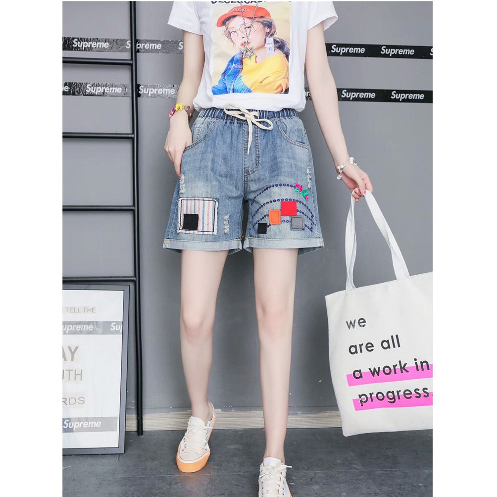 supreme ripped jeans