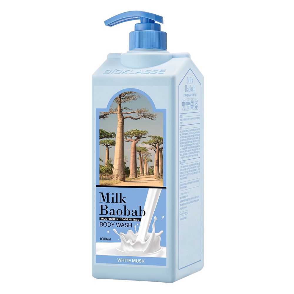 Milk Baobab Body Wash White Musk 500ml 1000ml Smoothing Skin