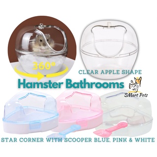 New Clear Apple Shape & Star Corner Hamster Bathroom