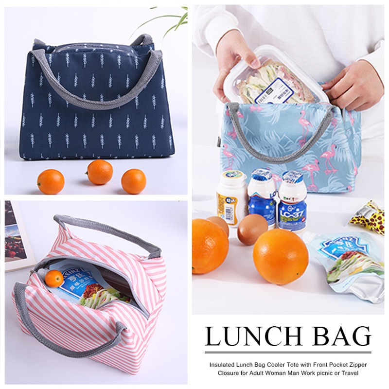 animal print lunch bag