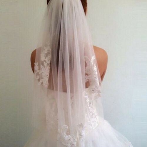 1t ivory wedding veil