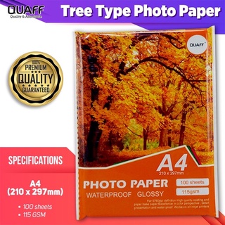 Quaff glossy photo paper 180gsm/230gsm A4size 20sheets per pack