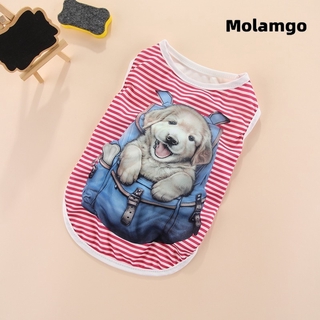 MOLAMGO Thin Spring Puppy Vest Clothes #7