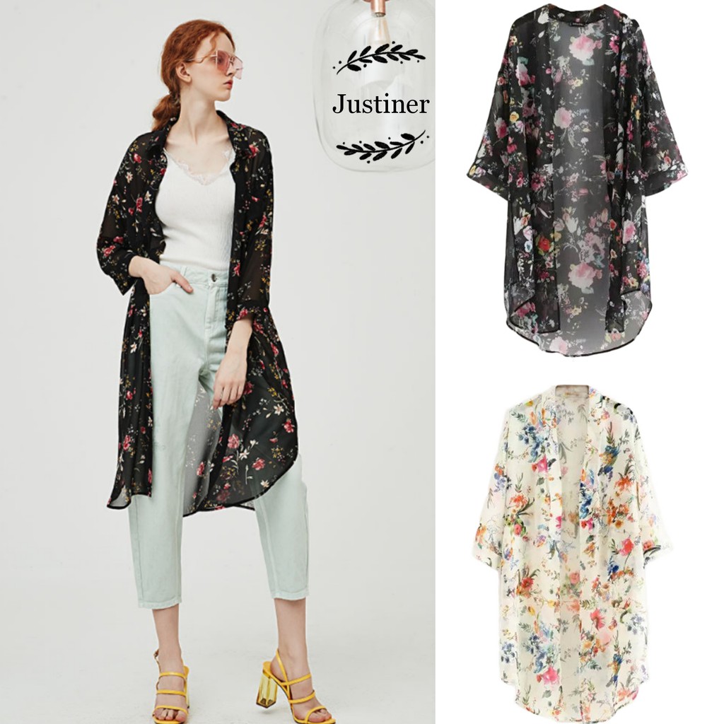 floral summer cardigan