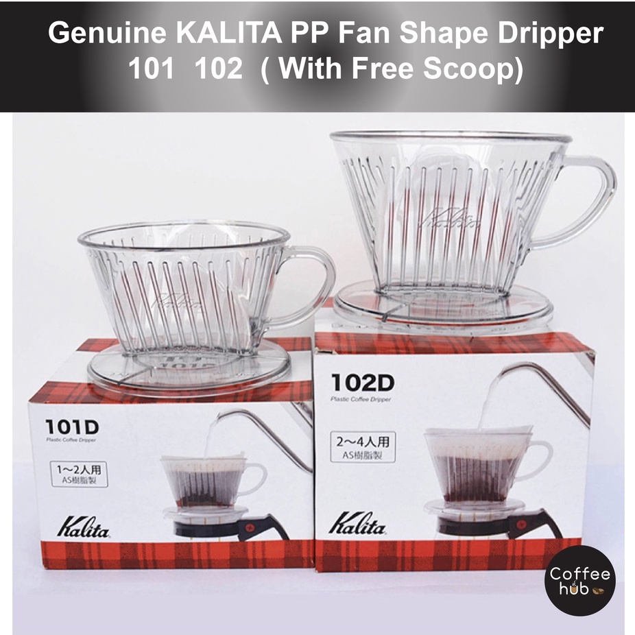 ()Coffee Filter Hand Drip Genuine KALITA Dripper Clear Plastic 101 102