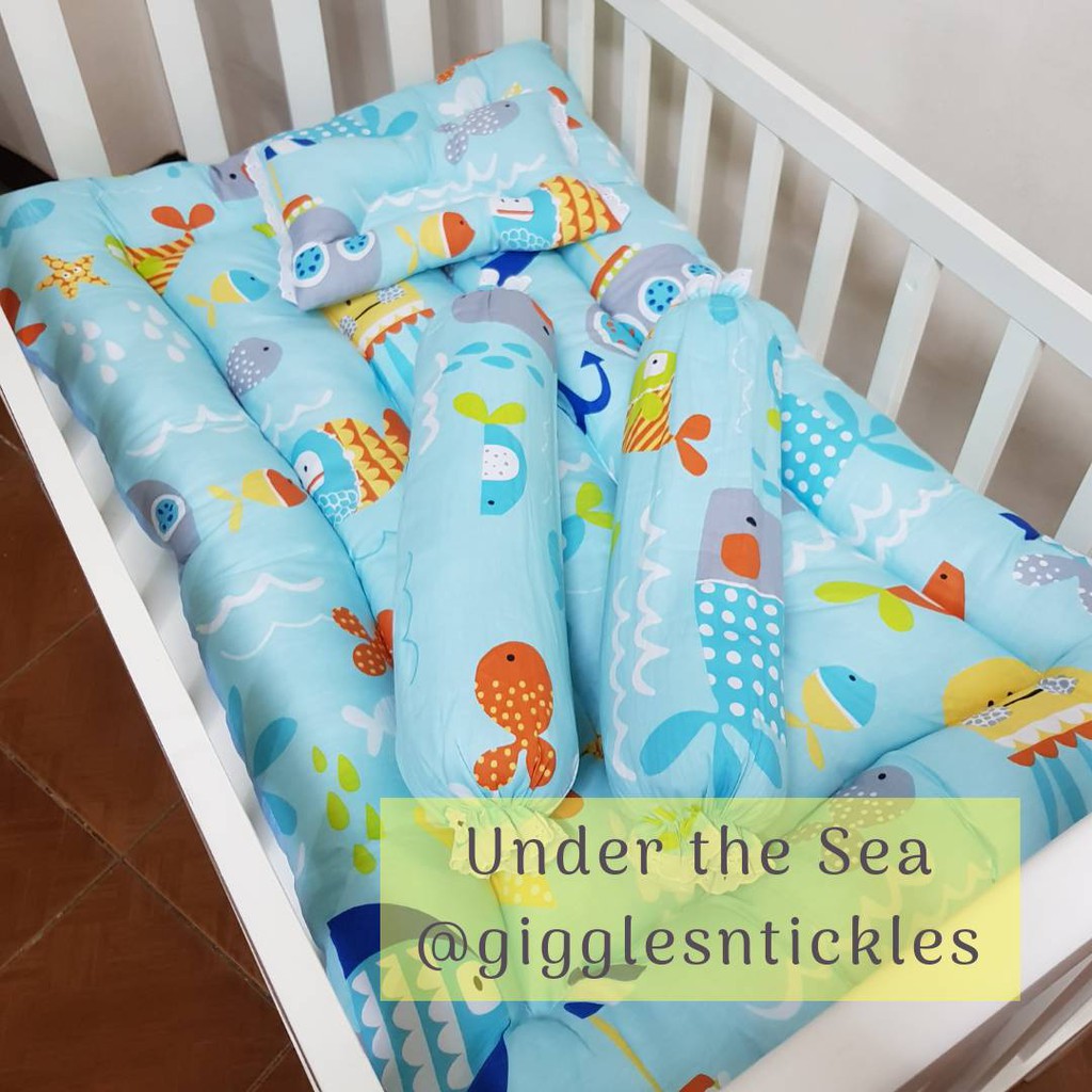 Crib Baby Comforter Mattress Set Under The Sea Shopee Philippines