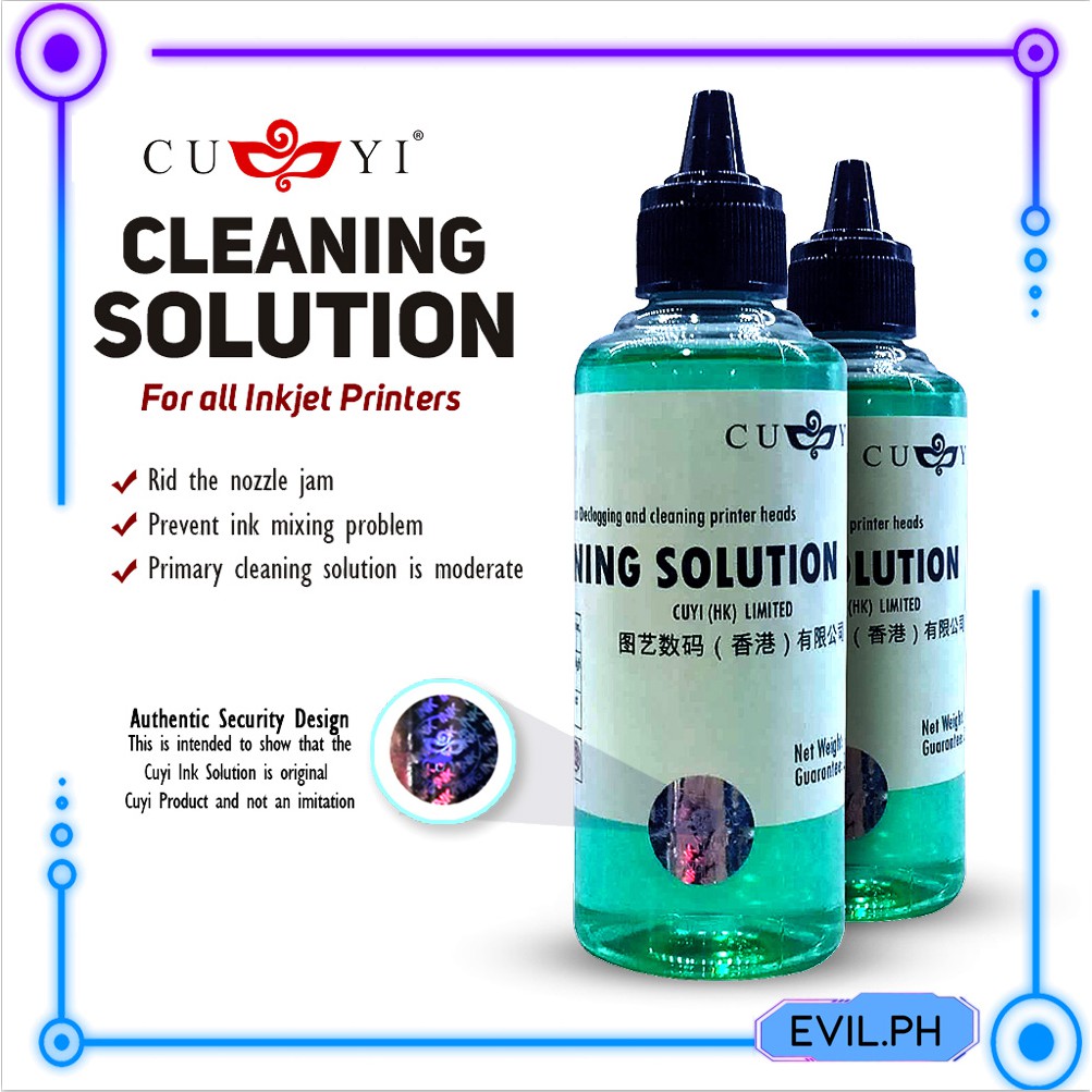 CUYI Cleaning Solution for Inkjet Printers Shopee Philippines