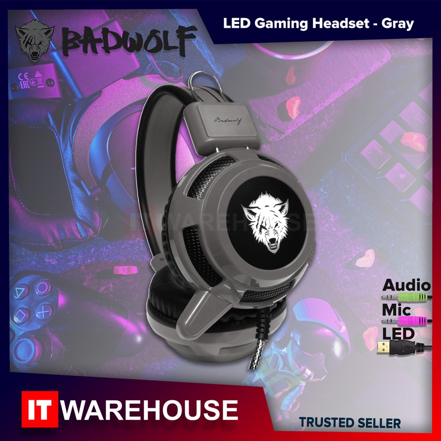 badwolf headset with led