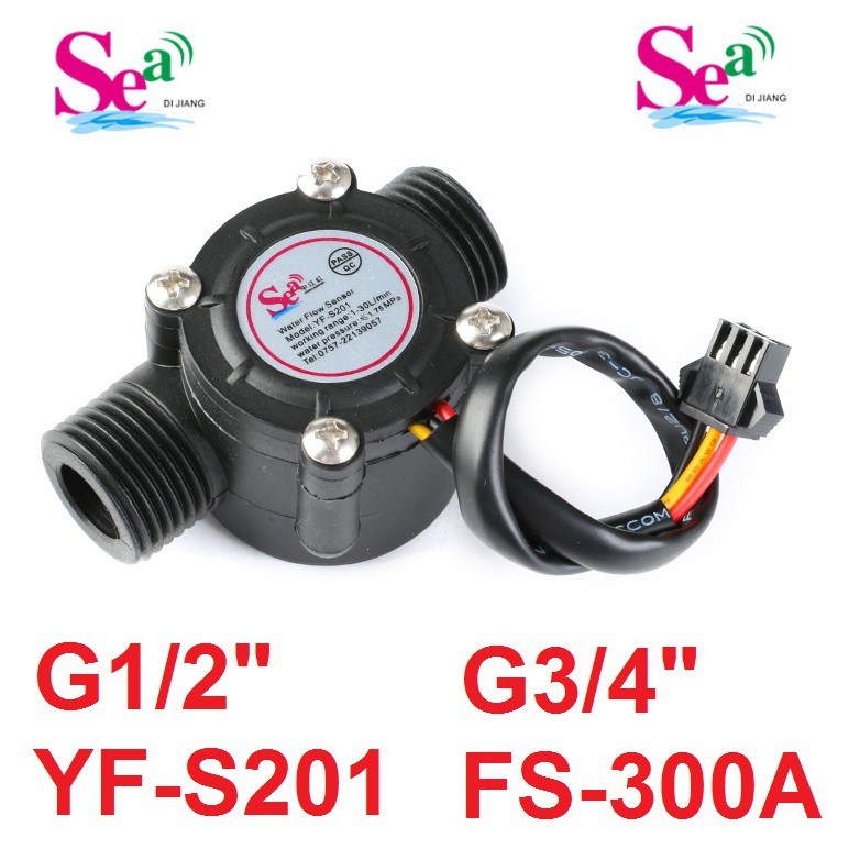 Sea Water Flow Water Flow Sensor Flowmeter Flow Meter Hall Control Yf S1 Fs 300a 1 2 3 4 Sea Shopee Philippines