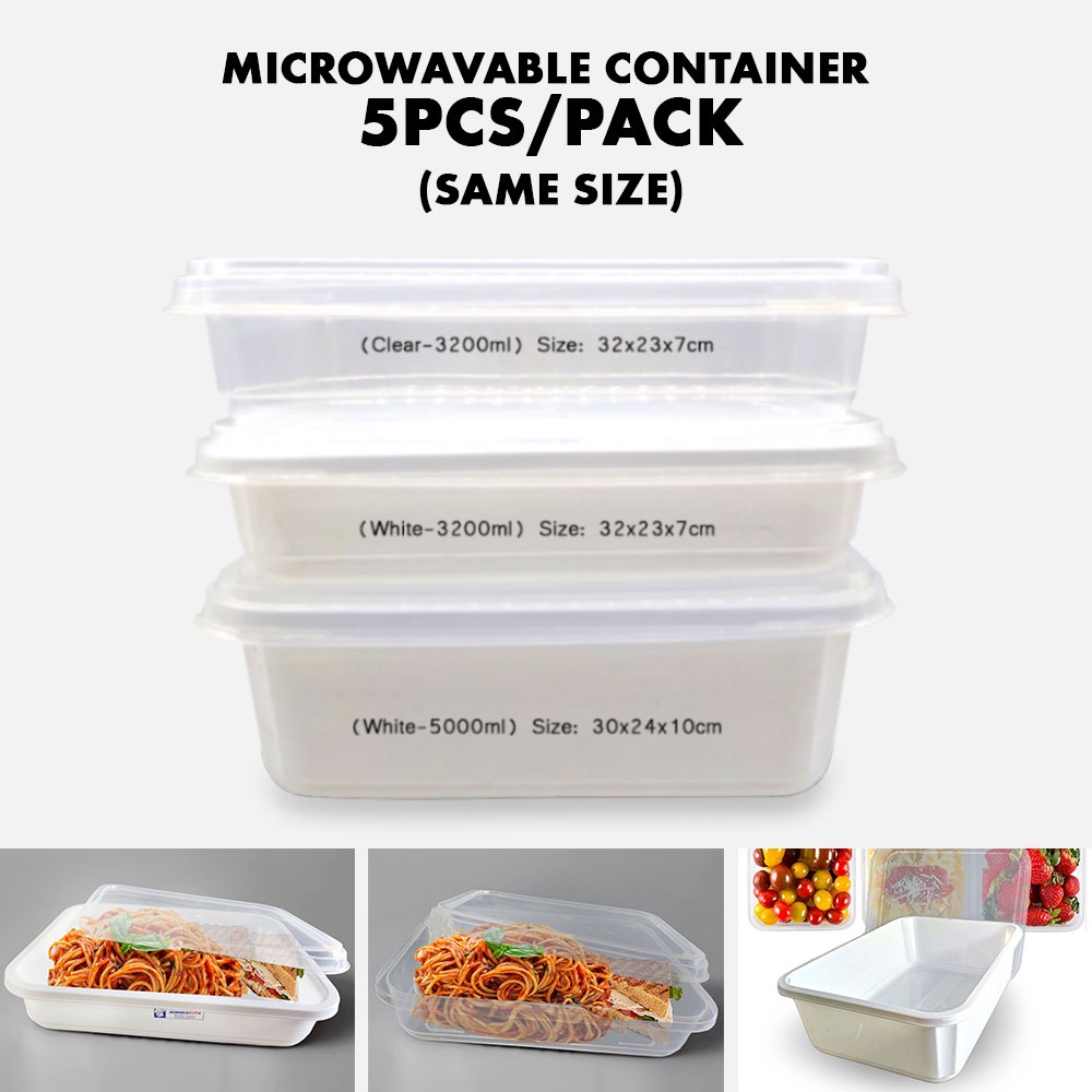 Lss Microwavable Plastic Container Rectangular Ml Ml Pcs Per Pack Shopee Philippines