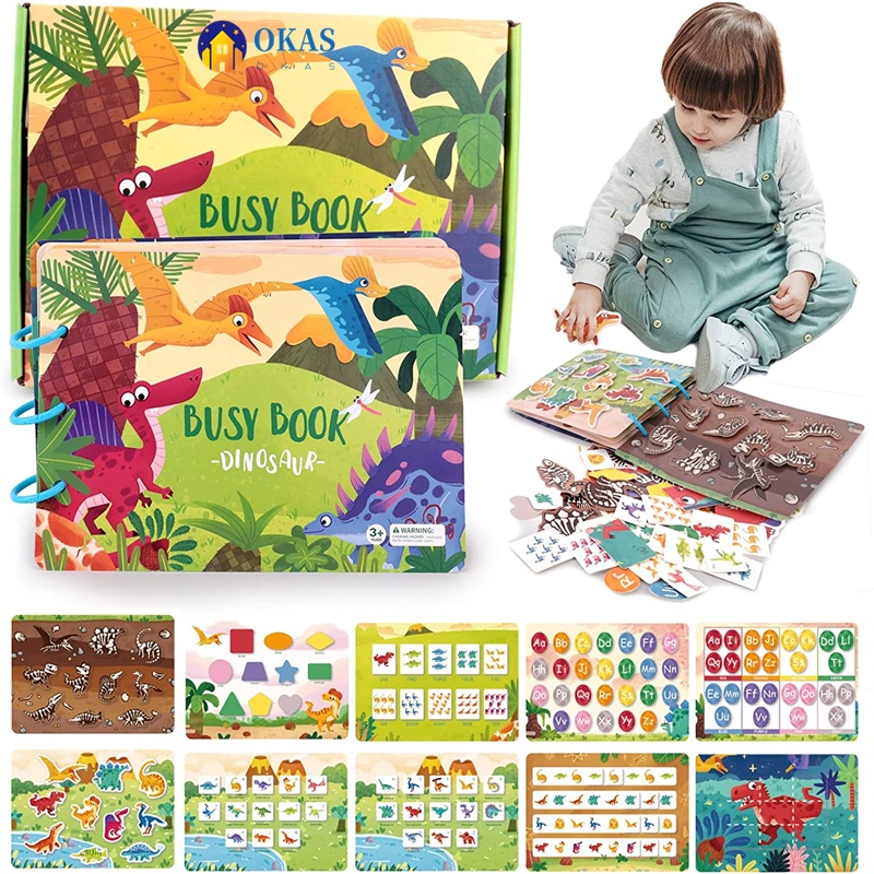 Montessori Busy Book for Kids 10 Themes Preschool Learning Activities ...