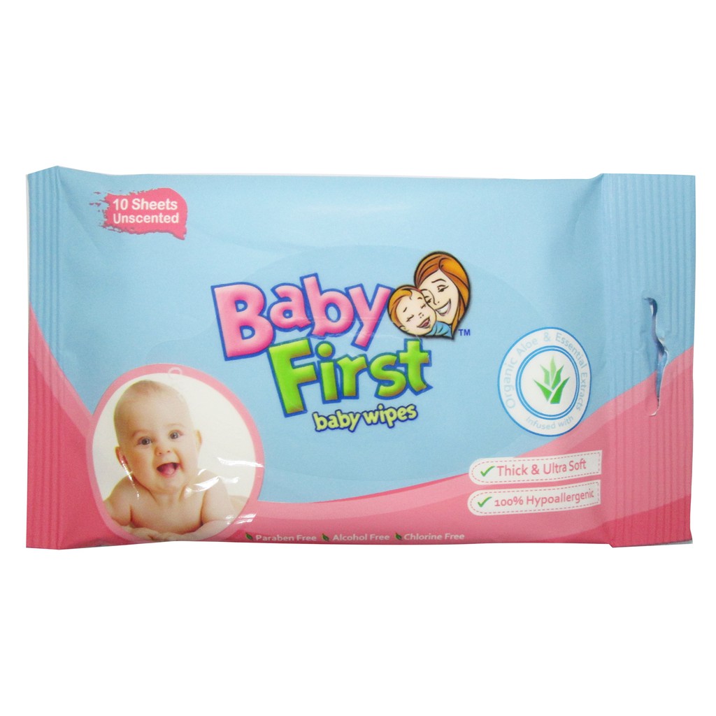 Baby First Baby Wipes 10 Sheets 