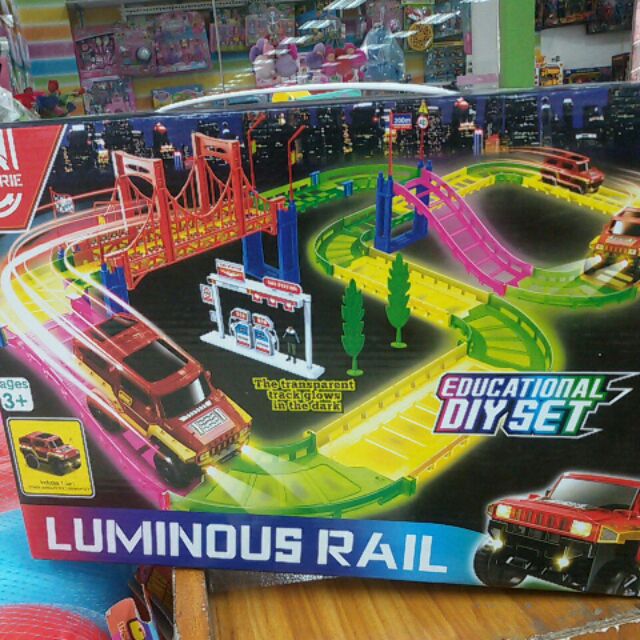 luminous rail car