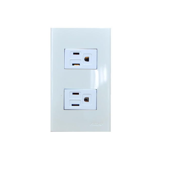 ROYU Outlet WIDE WD922 DUPLEX FLAT PIN W/GROUND 16A | Shopee Philippines