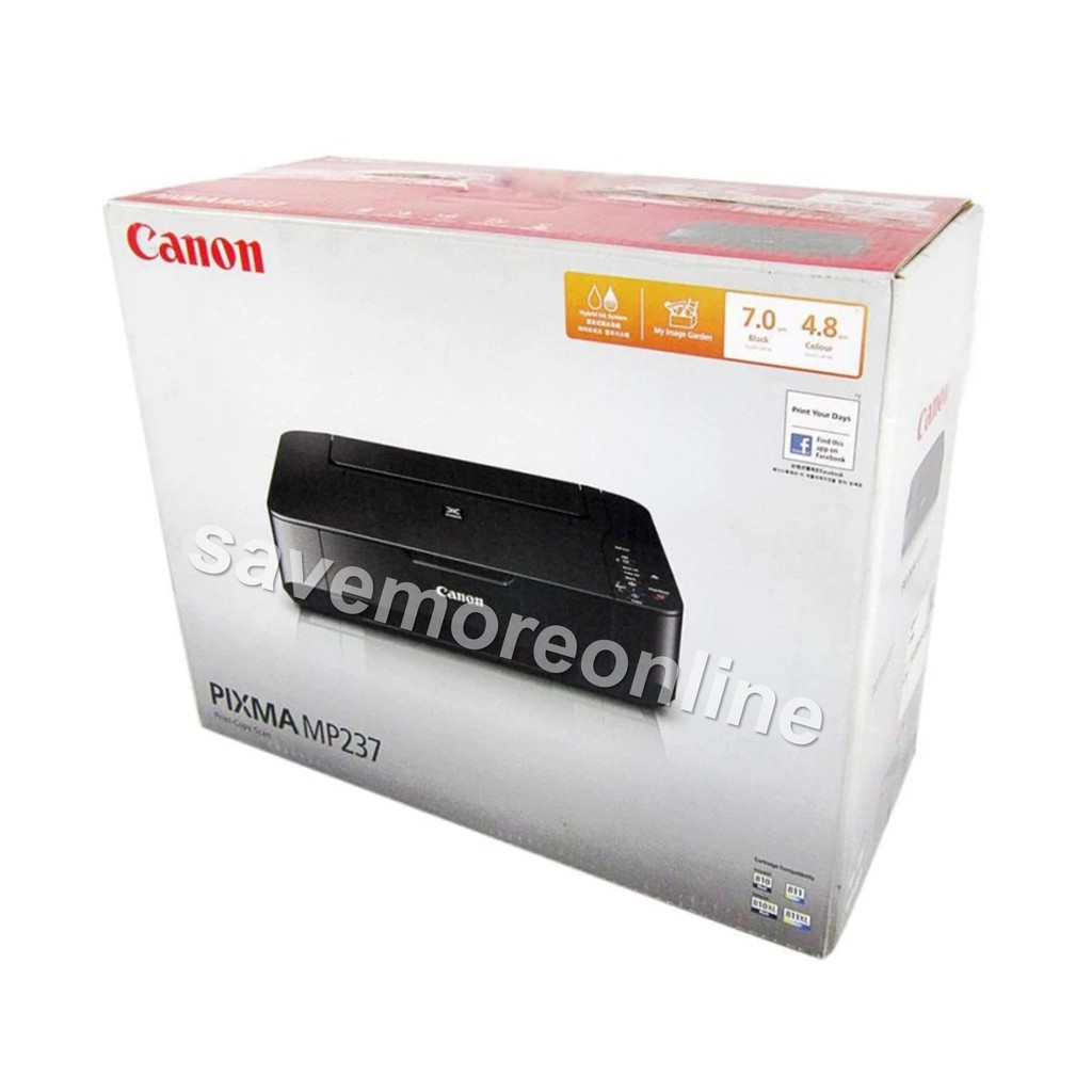 Canon Pixma Mp237 Printer W Ciss Free 4 Colors Inks Shopee Philippines