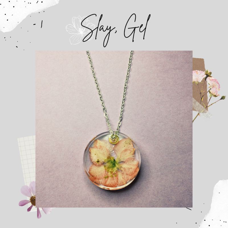 PENDANT ONLY Resin Pressed Flower Shopee Philippines