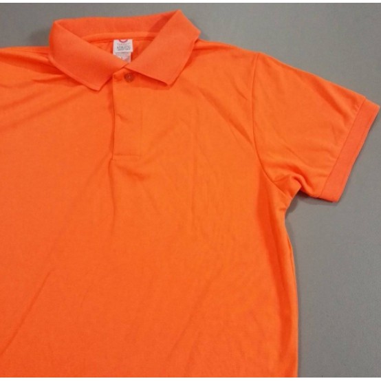 orange dri fit polo shirt