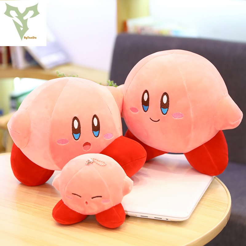 Peluche Coussin Kirby Fleurs Roses - 43cm/33cm, Motif Fleuri, Nintendo, Neuf