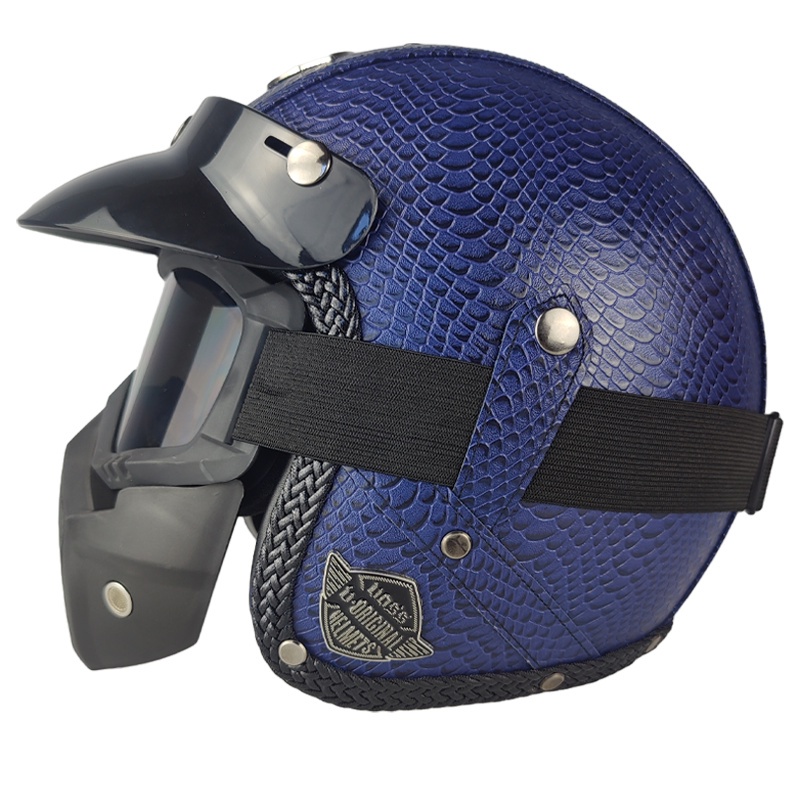 cafe racer half helmet