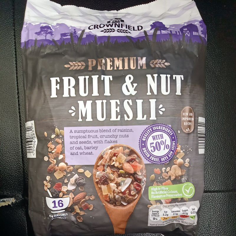 Fruit and Nut Muesli (Crownfield, 750 g) Shopee Philippines