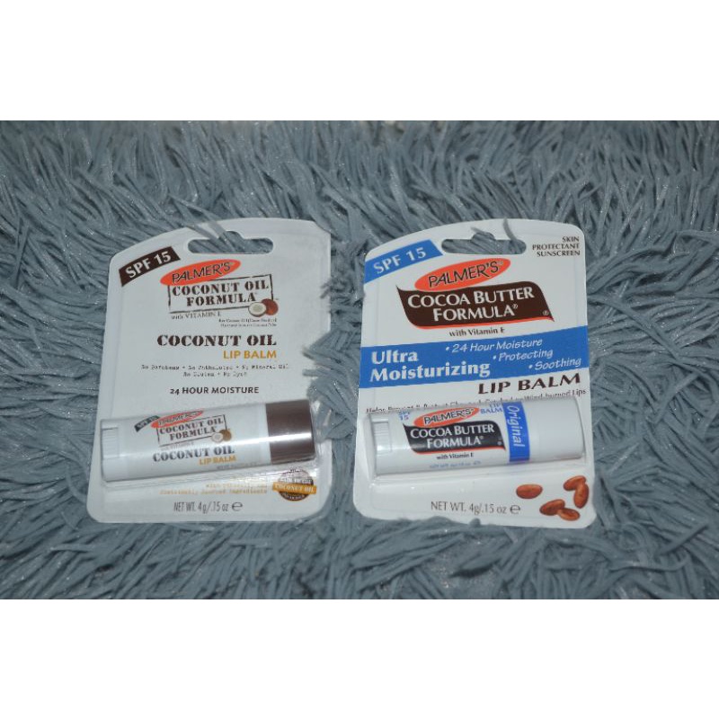 Palmers Lip Balm Cocoa butter/Coconut oil SPF 15 (4grams) Shopee