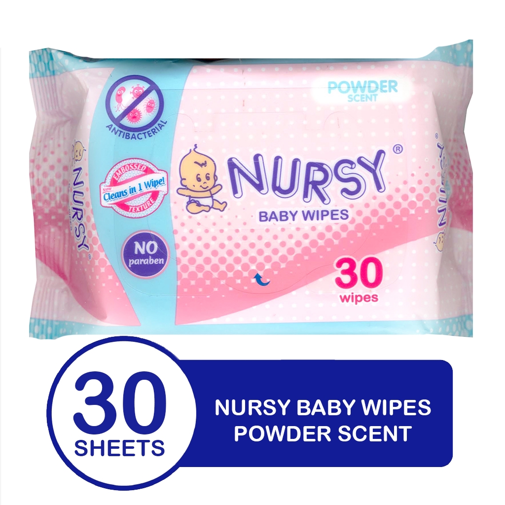 Nursy Baby Wipes in Powder Scent 30's Shopee Philippines